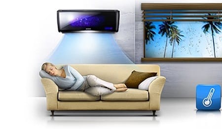 Air conditioner functions: comfortable sleep