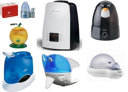 What types of humidifiers exist