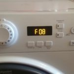 Fout F8 (F08) in de Ariston-wasmachine